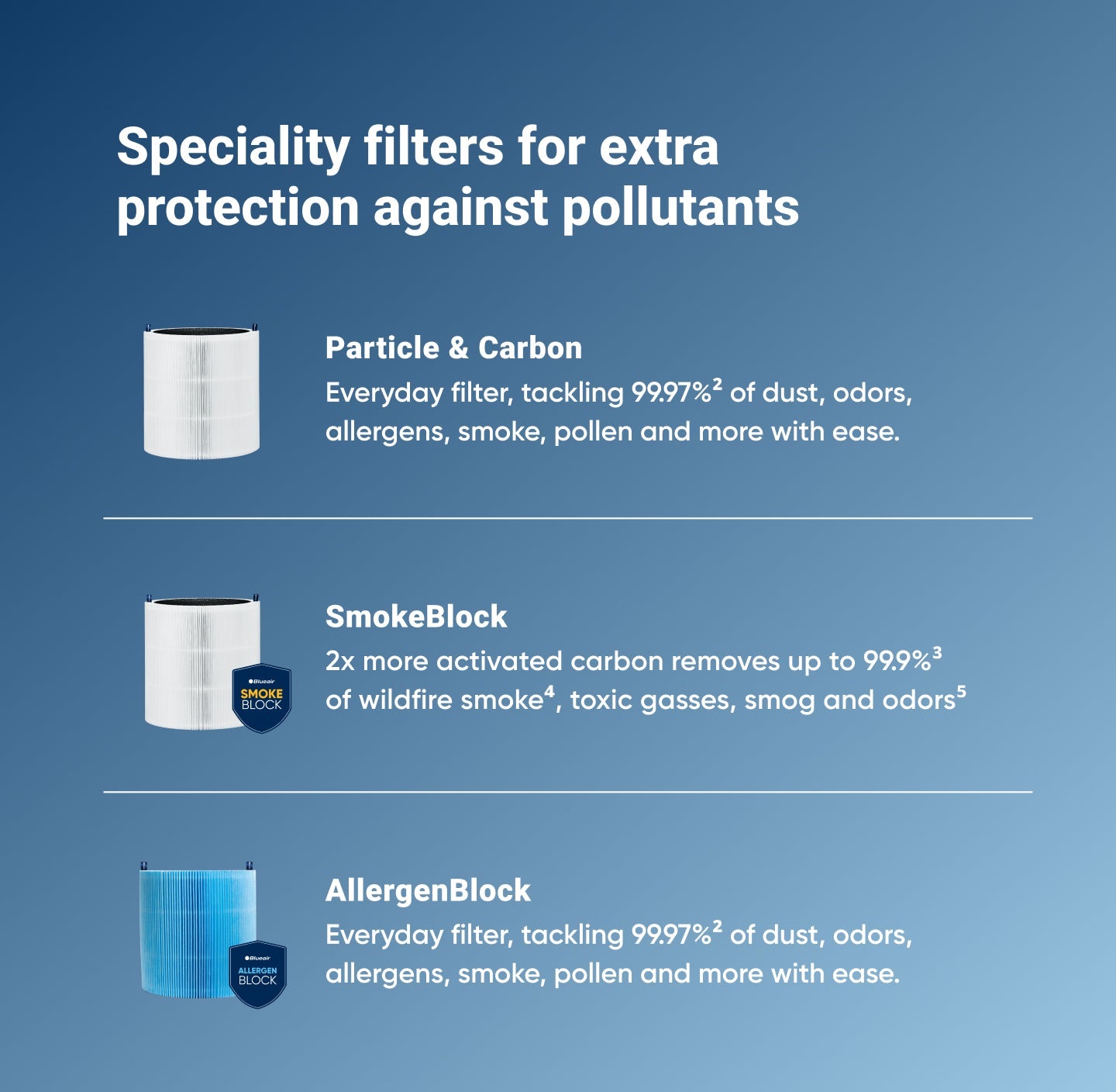 Blue 411/3210 Series Particle + Carbon Filter