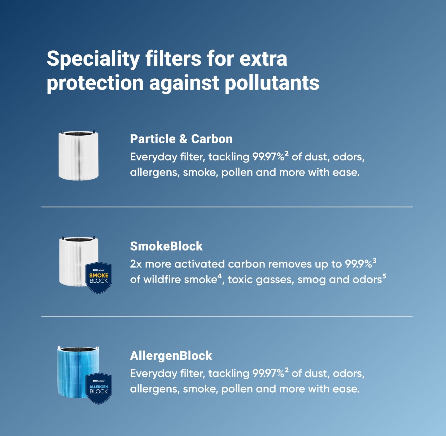 Blue 411/3210 Series Particle + Carbon Filter