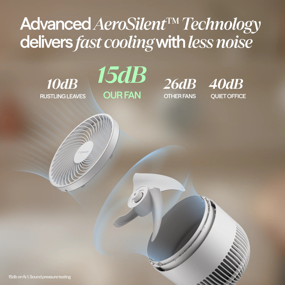 CoolDrift™ Air Circulator Fan - Cloud Linen